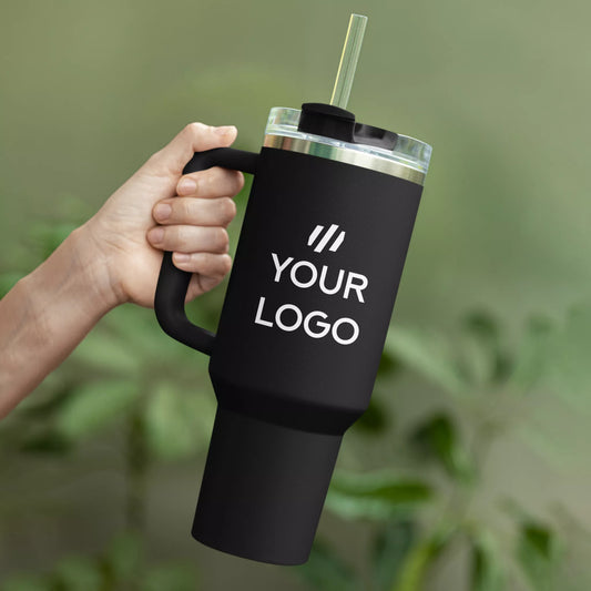 1180ml Mega Tumbler – Extra Large Insulated Tumbler with Straw & Handle