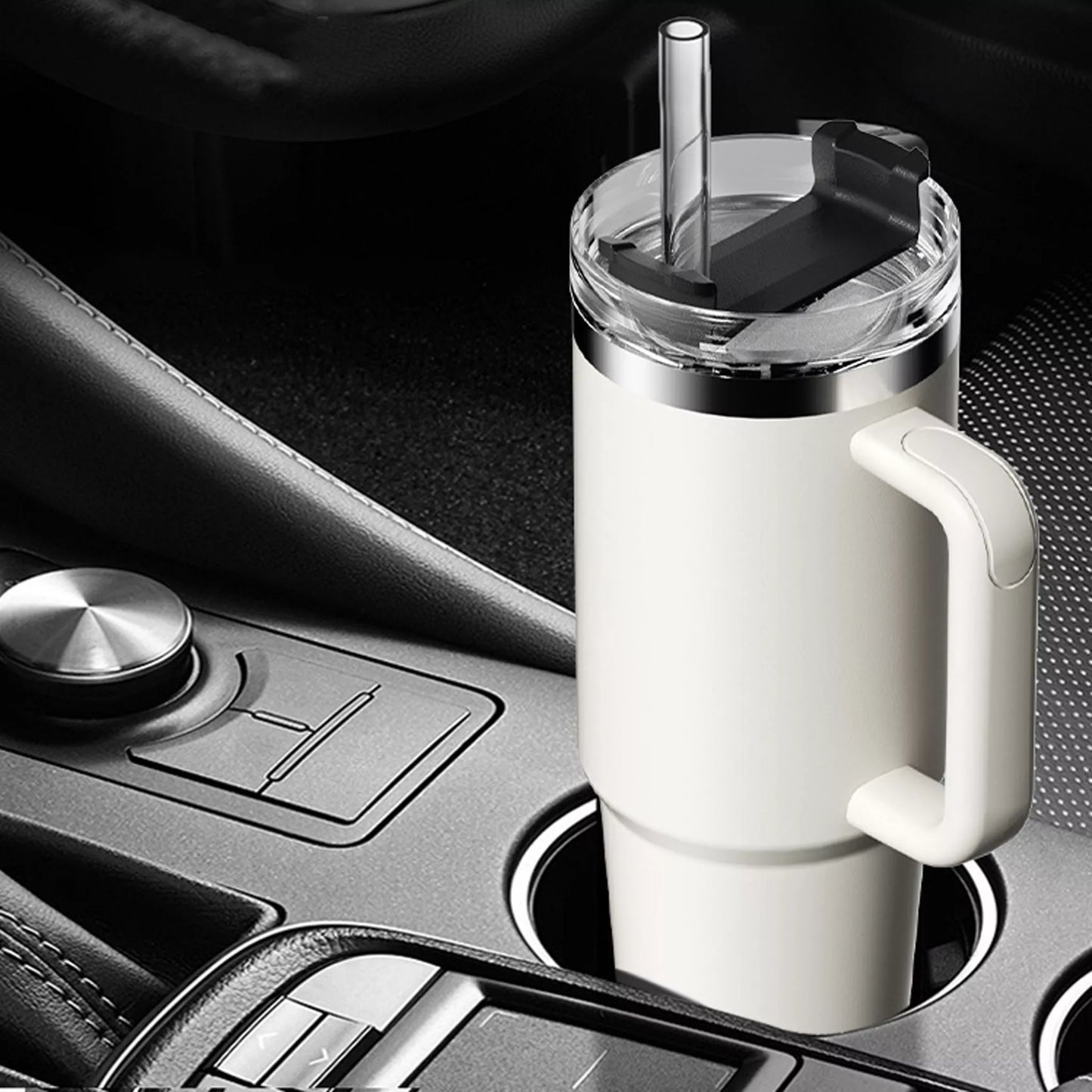 1180ml Mega Tumbler – Extra Large Insulated Tumbler with Straw & Handle