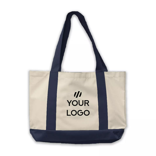 Weekender Canvas Tote Bag – Roomy, Durable, with Zip Pocket