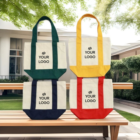 Weekender Canvas Tote Bag – Roomy, Durable, with Zip Pocket