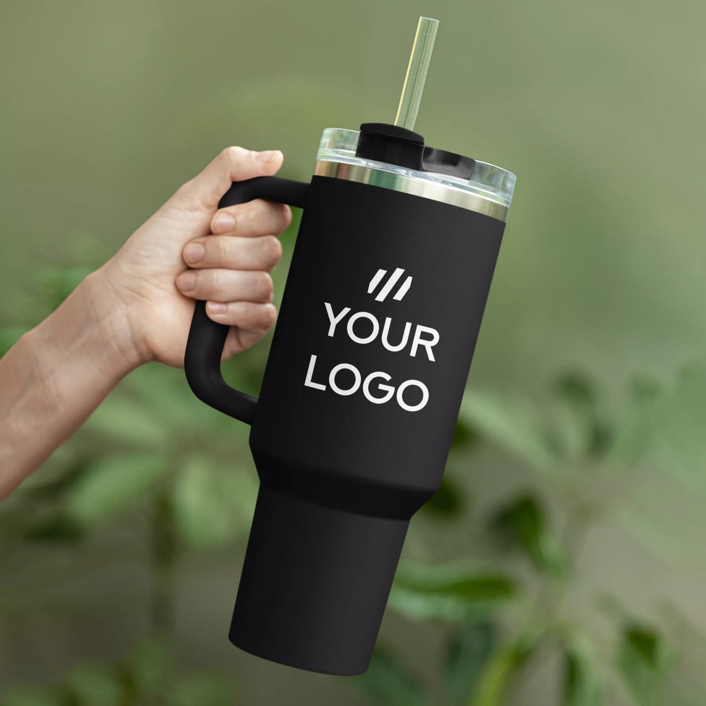 1180ml Mega Tumbler – Extra Large Insulated Tumbler with Straw & Handle