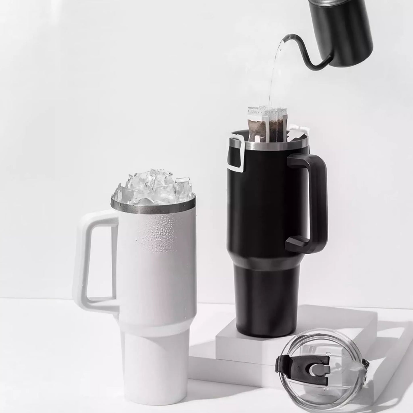 1180ml Mega Tumbler – Extra Large Insulated Tumbler with Straw & Handle