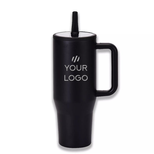 Leakproof Mega Tumbler – 1180ml with Pop-Up Straw & Straw Pocket