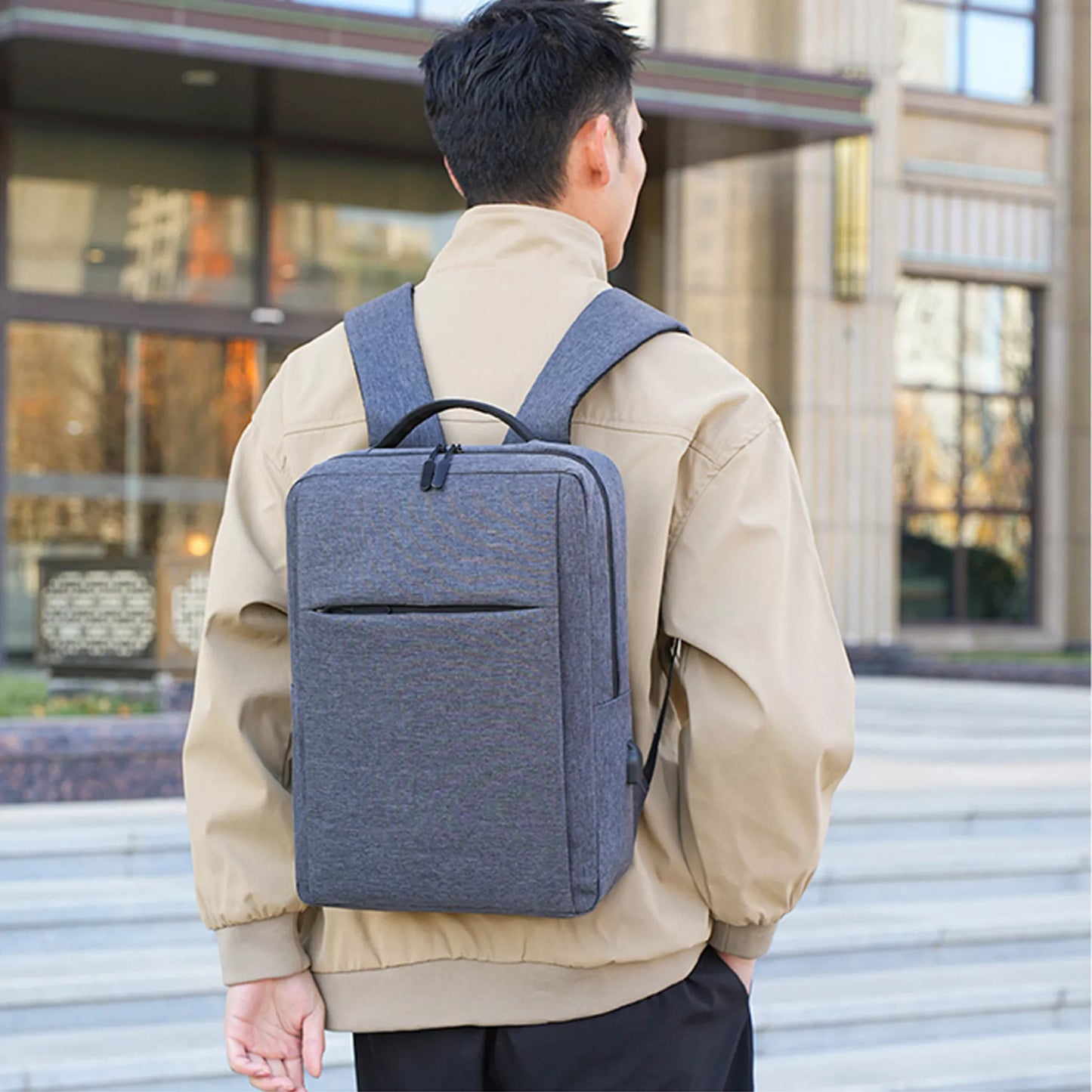 Backpack Basic 1 – Budget-Friendly Business Backpack with USB Charging Port