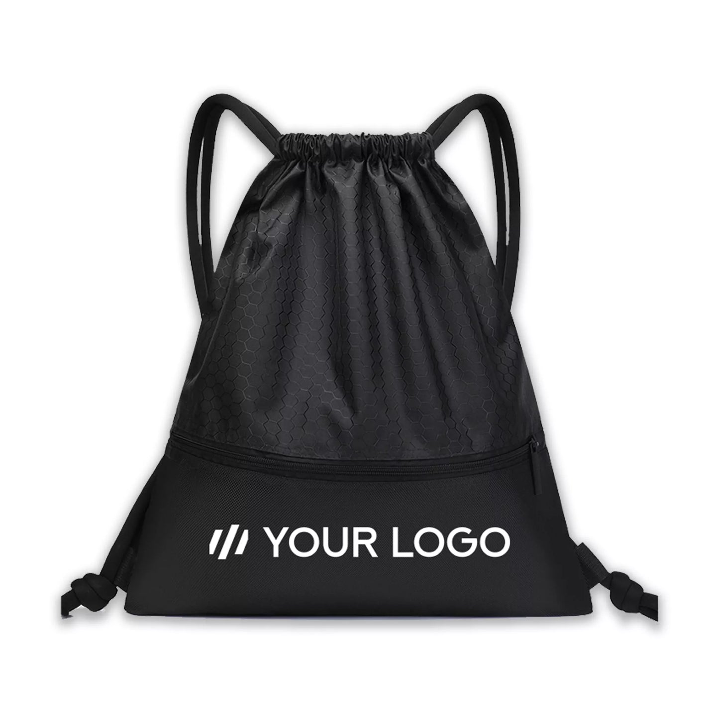 Drawstring Bag 1 – Lightweight Sports Bag with Inner & Outer Zip Pockets