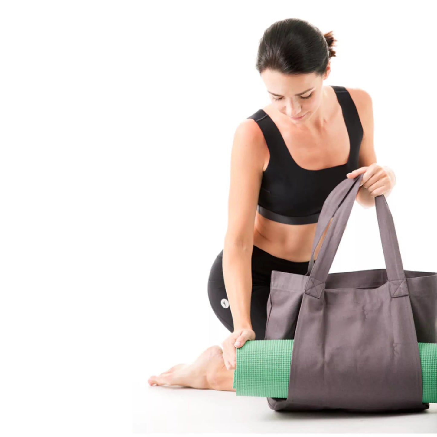 Yoga Mat Tote Bag – Lightweight with Side Pocket for Mat Storage