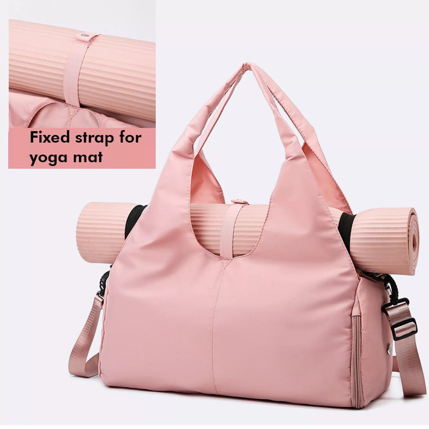 Yoga Bag 1 – Lightweight Yoga Duffel Bag with Built-in Yoga Mat Pocket